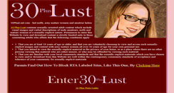Desktop Screenshot of 30pluslust.com