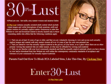 Tablet Screenshot of 30pluslust.com